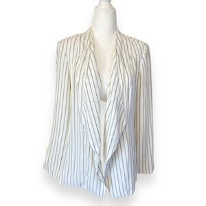 Chico's Striped Drape Blazer NWT